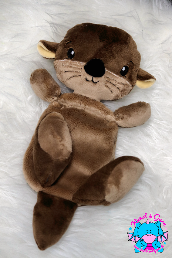 Otter Schnuffeltuch Ottilie chocolate/dunkelbraun/beige